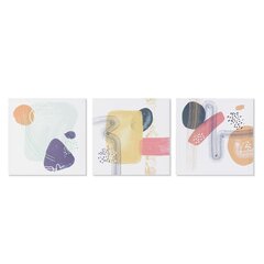Glezna DKD Home Decor Abstrakts Moderns (40 x 1,8 x 40 cm) (3 gb.) (12 gb.) cena un informācija | Gleznas | 220.lv