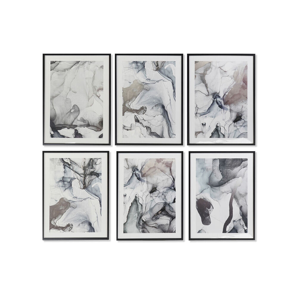 Glezna DKD Home Decor Abstrakts Moderns (6 gb.) (50 x 3 x 70 cm) (12 gb.) cena un informācija | Gleznas | 220.lv