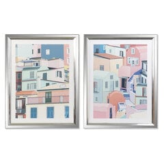 Glezna DKD Home Decor Mājas (69 x 3 x 89 cm) (2 gb.) cena un informācija | Gleznas | 220.lv