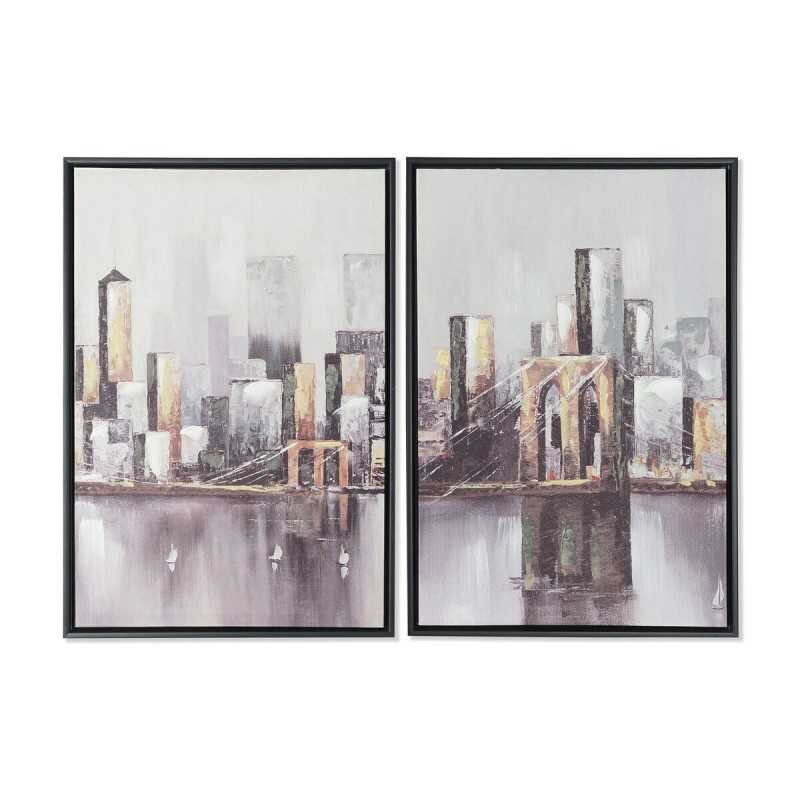 Glezna DKD Home Decor New York (43 x 3,5 x 63 cm) (2 gb.) цена и информация | Gleznas | 220.lv