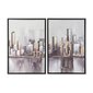 Glezna DKD Home Decor New York (43 x 3,5 x 63 cm) (2 gb.) цена и информация | Gleznas | 220.lv