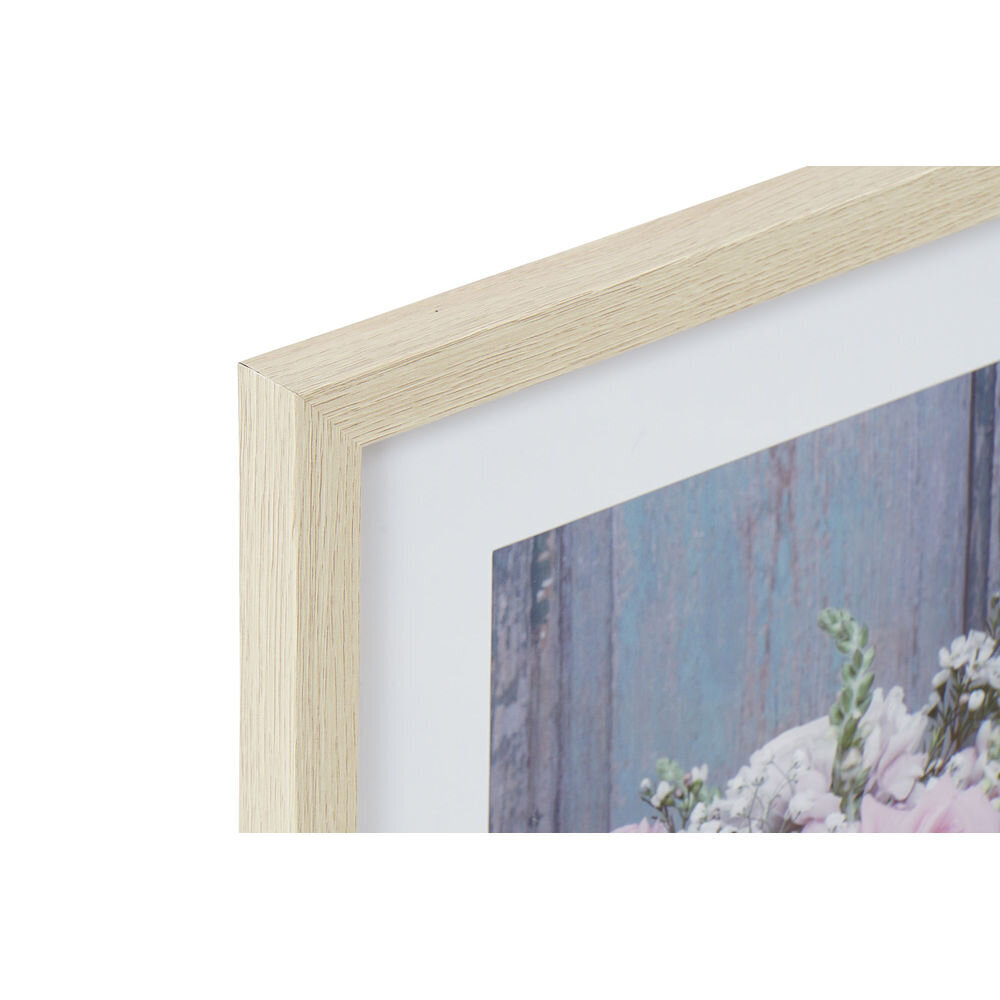 Glezna DKD Home Decor polistirols Rožu (4 pcs) (35 x 2.5 x 45 cm) cena un informācija | Gleznas | 220.lv