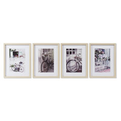 Картина DKD Home Decor, Велосипед (35 x 2.5 x 45 cm) (4 шт.) цена и информация | Картины | 220.lv