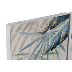 Glezna DKD Home Decor Tropiskais Augu lapa (30 x 3 x 90 cm) (3 gb.) cena un informācija | Gleznas | 220.lv