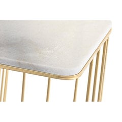 Набор из двух столов DKD Home Decor, позолоченный металл мрамор (45.4 x 37.5 x 73 см) (2 шт.) цена и информация | Журнальные столики | 220.lv