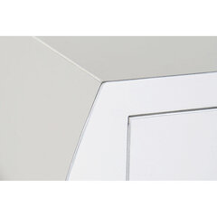 Konsole DKD Home Decor Balts Sudrabs Egle Koks MDF (96 x 26 x 80 cm) cena un informācija | Konsoles galdiņi | 220.lv