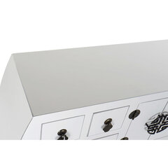 Konsole DKD Home Decor Balts Sudrabs Egle Koks MDF (98 x 26 x 80 cm) cena un informācija | Konsoles galdiņi | 220.lv
