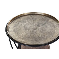 Mazs galdiņš DKD Home Decor Melns Bronza Alumīnijs (62 x 62 x 51 cm) cena un informācija | Žurnālgaldiņi | 220.lv