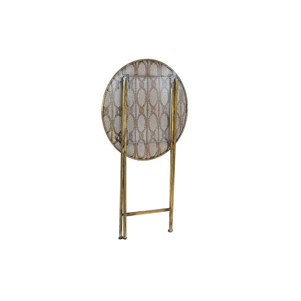 Mazs galdiņš DKD Home Decor Metāls Balts Metālisks Arābija (48 x 48 x 70,5 cm) cena un informācija | Žurnālgaldiņi | 220.lv