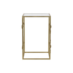 Mazs galdiņš DKD Home Decor spogulis Zieds Bronza Metāls (38 x 38 x 59,5 cm) cena un informācija | Žurnālgaldiņi | 220.lv