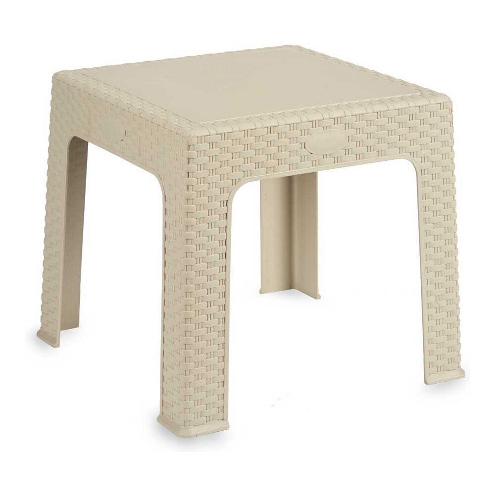 Mazs galdiņš Krēmkrāsa Plastmasa (47 x 42,5 x 47 cm) cena un informācija | Dārza galdi | 220.lv