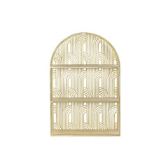 Plaukti DKD Home Decor Bronza Metāls (40 x 15 x 60 cm) cena un informācija | Plaukti | 220.lv