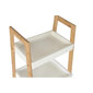 Plaukti DKD Home Decor Dabisks MDF Balts Bambuss (34 x 37 x 98 cm) cena un informācija | Plaukti | 220.lv