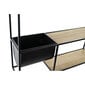 Plaukti DKD Home Decor Dabisks Melns Metāls MDF (60 x 15 x 60 cm) cena un informācija | Plaukti | 220.lv