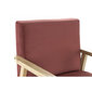 Sēdeklis DKD Home Decor Rozā Poliesters Koks MDF (61 x 63 x 77 cm) cena un informācija | Atpūtas krēsli | 220.lv