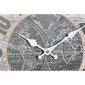 Sienas pulkstenis DKD Home Decor Melns Bēšs MDF Pasaules Karte (34 x 4 x 34 cm) цена и информация | Pulksteņi | 220.lv
