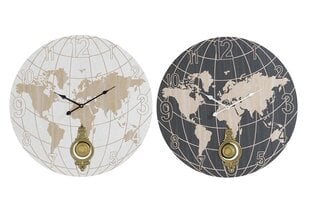 Настенное часы DKD Home Decor Карта мира (58 x 8 x 58 см) цена и информация | Часы | 220.lv