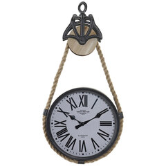 Настенное часы DKD Home Decor, чёрный металл 40% (33 x 7 x 60 см) цена и информация | Часы | 220.lv
