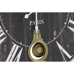 Sienas pulkstenis DKD Home Decor Melns Metāls MDF Balts (58 x 8 x 58 cm) cena un informācija | Pulksteņi | 220.lv