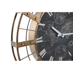 Sienas pulkstenis DKD Home Decor Stikls Sudrabains Melns Bronza Dzelzs (60 x 6,5 x 78 cm) cena un informācija | Pulksteņi | 220.lv