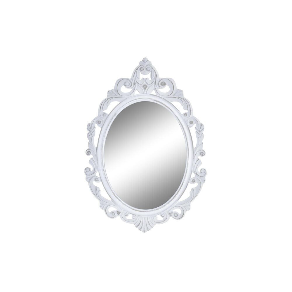 Sienas spogulis DKD Home Decor MDF Balts (49 x 2 x 70 cm) cena un informācija | Spoguļi | 220.lv