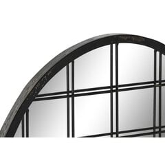 Sienas spogulis DKD Home Decor Melns Metāls (47,5 x 2,3 x 70 cm) cena un informācija | Spoguļi | 220.lv
