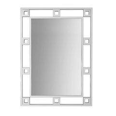 Sienas spogulis DKD Home Decor Metāls Sudrabs (80 x 2 x 110 cm) cena un informācija | Spoguļi | 220.lv