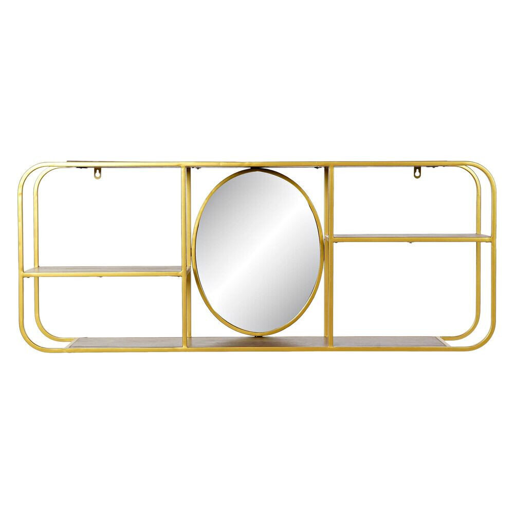 Sienas spogulis DKD Home Decor spogulis Bronza Metāls Koks Brūns (100 x 18 x 40 cm) cena un informācija | Spoguļi | 220.lv