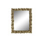 Sienas spogulis DKD Home Decor spogulis Bronza Sveķi Augu lapa (38 x 2,6 x 48 cm) cena un informācija | Spoguļi | 220.lv