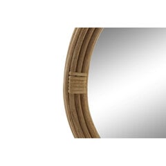Настенное зеркало DKD Home Decor, коричневый ротанг (41 x 2 x 83 см) цена и информация | Зеркальца | 220.lv