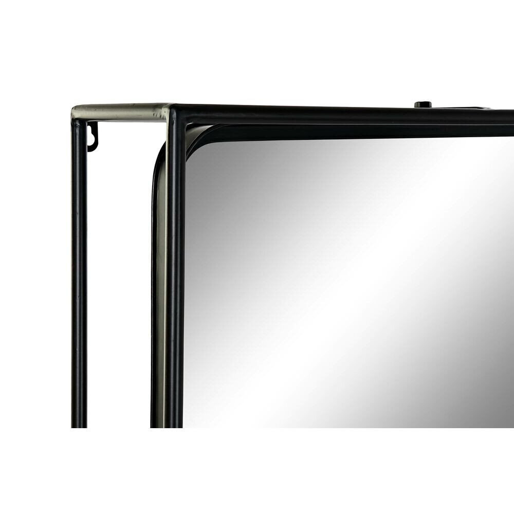 Sienas spogulis DKD Home Decor spogulis Dabisks Melns Metāls Koks (60 x 17 x 183 cm) cena un informācija | Spoguļi | 220.lv