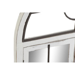 Sienas spogulis DKD Home Decor spogulis Melns Metāls Koks Logi Balts (56 x 3 x 92 cm) цена и информация | Зеркала | 220.lv