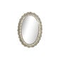 Sienas spogulis DKD Home Decor spogulis Šampanietis Metāls Augu lapa (69 x 3,5 x 98,5 cm) cena un informācija | Spoguļi | 220.lv