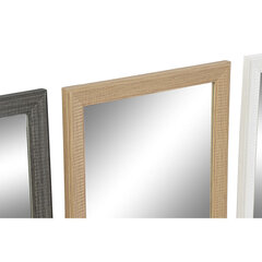 Sienas spogulis DKD Home Decor Stikls Dabisks Brūns Balts Tumši pelēks PS 4 gb. (36 x 2 x 66 cm) cena un informācija | Spoguļi | 220.lv
