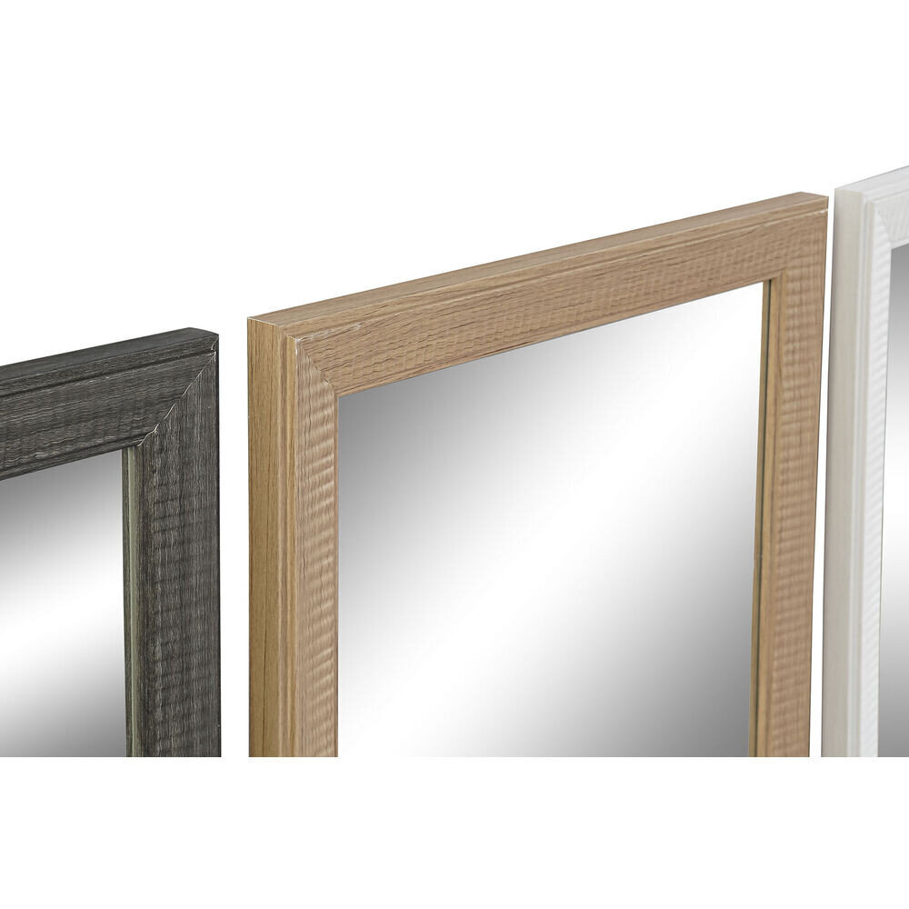 Sienas spogulis DKD Home Decor Stikls Dabisks Brūns Tumši pelēks PS Tradicionāls 4 gb. (36 x 2 x 95,5 cm) cena un informācija | Spoguļi | 220.lv