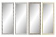 Sienas spogulis DKD Home Decor Stikls Dabisks Pelēks Brūns Balts PS 4 gb. Augu lapa (36 x 2 x 95,5 cm) cena un informācija | Spoguļi | 220.lv