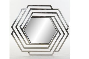 Настенное зеркало DKD Home Decor, серебристое, нержавеющая сталь Shabby Chic (71 x 2 x 81 см) цена и информация | Зеркала | 220.lv