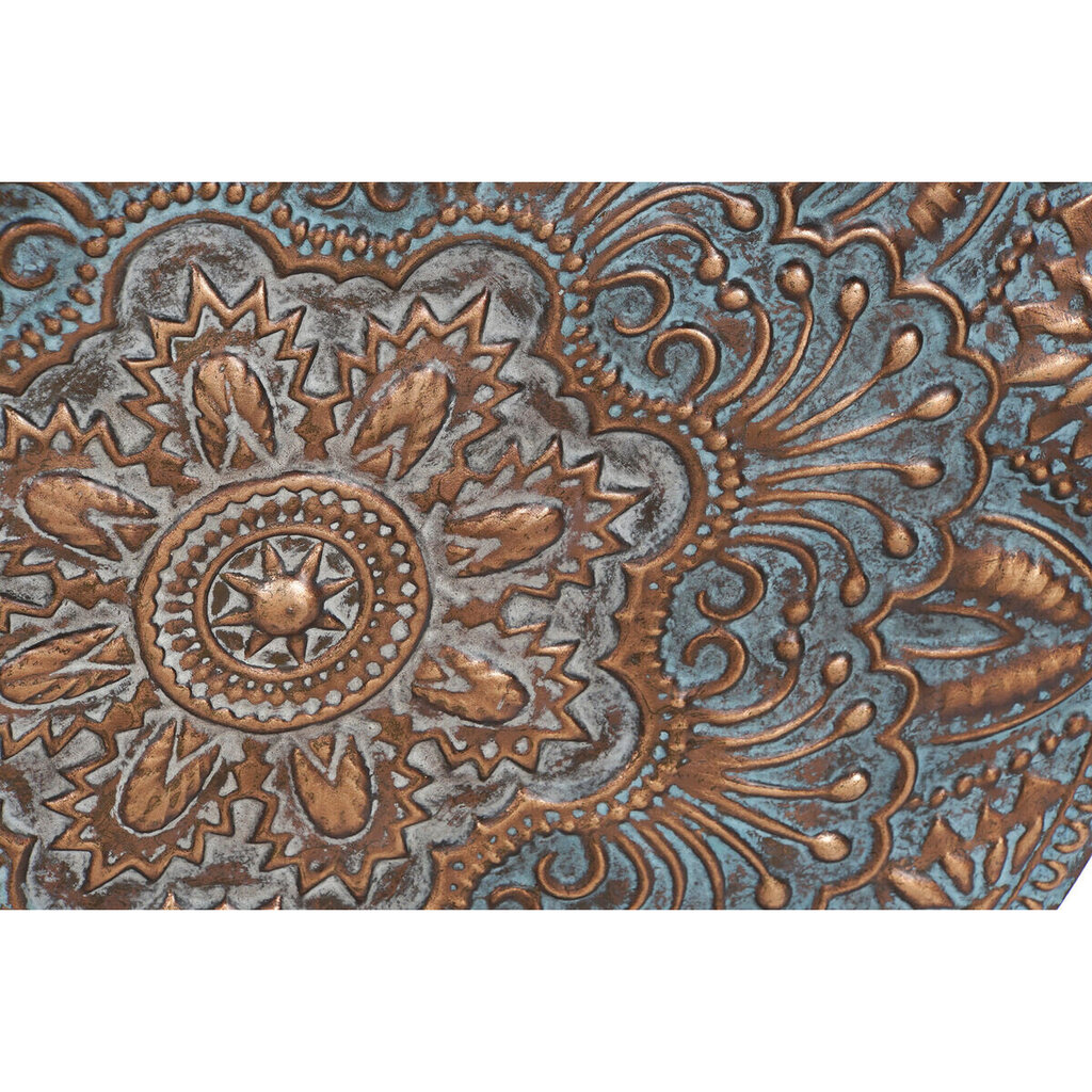 Sienu dekors DKD Home Decor Zils Bronza Metāls Varš Zaļš Mandala (56 x 4 x 56 cm) (2 gb.) cena un informācija | Interjera priekšmeti | 220.lv