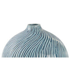 Vāze DKD Home Decor Keramika Zils (20 x 20 x 20 cm) (1 gb.) cena un informācija | Vāzes | 220.lv