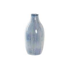 Vāze DKD Home Decor Keramika Zils Balts (11 x 11 x 24 cm) cena un informācija | Vāzes | 220.lv