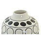 Vāze DKD Home Decor Porcelāns Melns Balts Moderns Apļi (16 x 16 x 18 cm) цена и информация | Vāzes | 220.lv