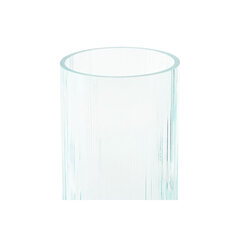 Vāze DKD Home Decor Stikls Zils Zaļš (12 x 12 x 28 cm) (2 gb.) cena un informācija | Vāzes | 220.lv