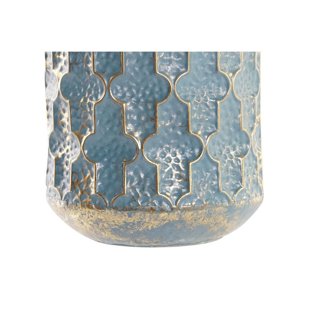 Vāze DKD Home Decor Zils Bronza Metāls Arābija (23 x 23 x 52 cm) cena un informācija | Vāzes | 220.lv