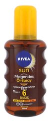 Масло-спрей для загара Nivea SPF 6 Sun, 200 мл цена и информация | Кремы от загара | 220.lv