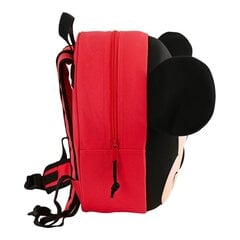 Детский рюкзак 3D Mickey Mouse Clubhouse, красный / чёрный (31 x 31 x 10 cм) цена и информация | Школьные рюкзаки, спортивные сумки | 220.lv