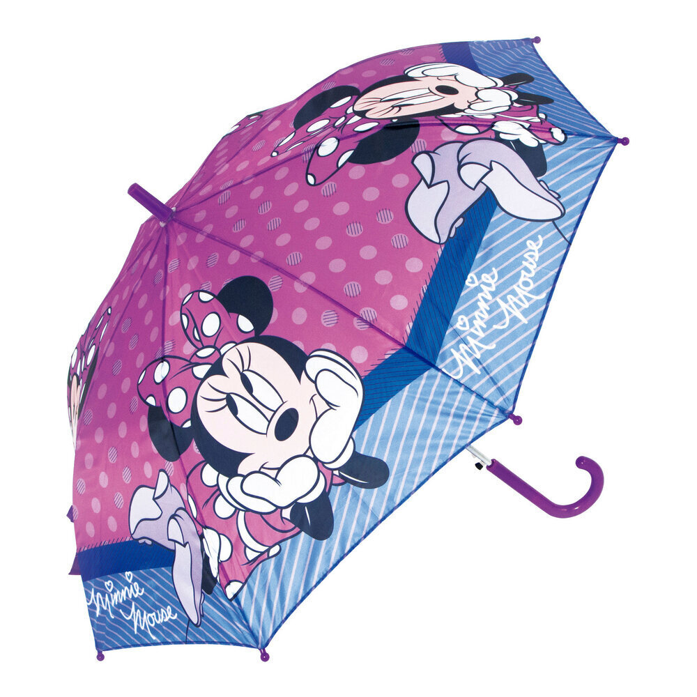 Automātisks Lietussargs Minnie Mouse Lucky Rozā (Ø 84 cm) cena un informācija | Bērnu aksesuāri | 220.lv