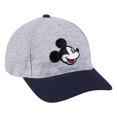 Bērnu cepure ar nagu Mickey Mouse Pelēks (53 cm) cena un informācija | Cepures, cimdi, šalles zēniem | 220.lv