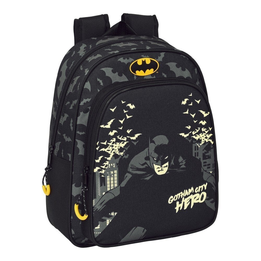 Bērnu soma Batman Hero Melns (27 x 33 x 10 cm) cena un informācija | Skolas somas | 220.lv