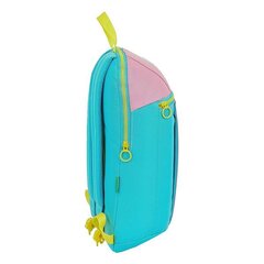Bērnu soma Benetton Color Block Dzeltens Rozā Tirkīzs cena un informācija | Skolas somas | 220.lv
