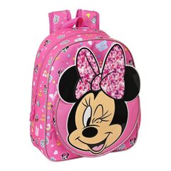 Bērnu soma Minnie Mouse Lucky Rozā (28 x 34 x 10 cm) cena un informācija | Skolas somas | 220.lv